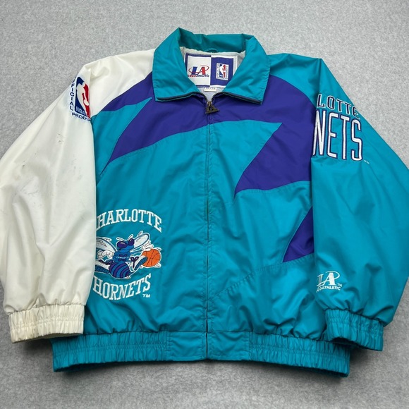 Logo Athletic Other - VTG Logo Athletic Charlotte Hornets Sharktooth Windbreaker Jacket Men's XL 90s**